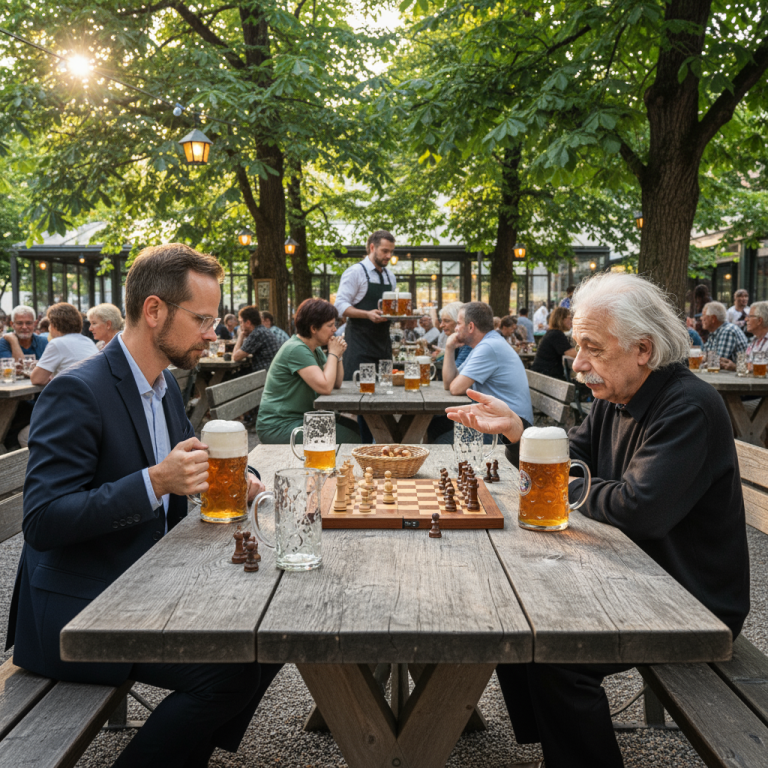 Dr. Thomas Rosog und Albert Einstein - KI generiert Dr. Thomas Rosog und Albert Einstein - KI generiert